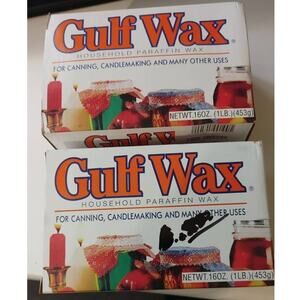 Gulf Wax Household Paraffin 2 Boxes  Canning Candlemaking
